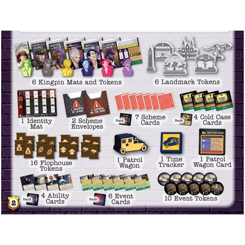 Tiny Epic Crimes Deluxe + Tiny Epic Crimes Kingpins Expansio