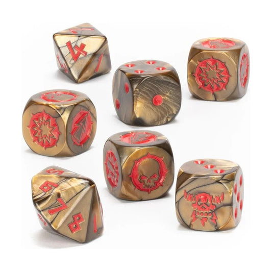 Games Workshop  Blood Bowl Chaos Dwarf Team Dice Set Dados