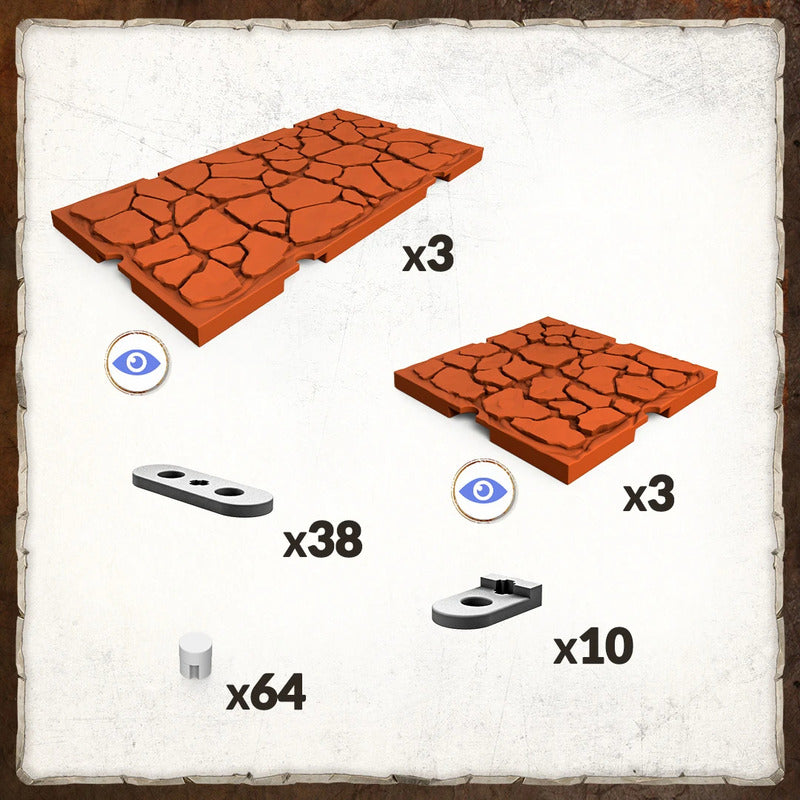 Dungeons & Lasers Lava Caverns Terrain Set