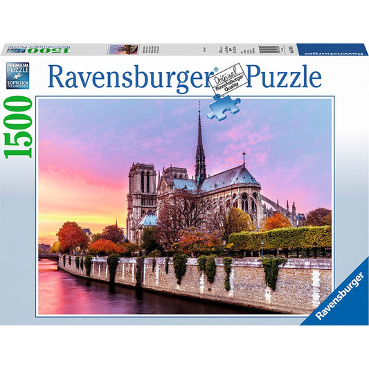 Ravensburger Rompecabezas Notredame Al Atardecer 1500 Pza