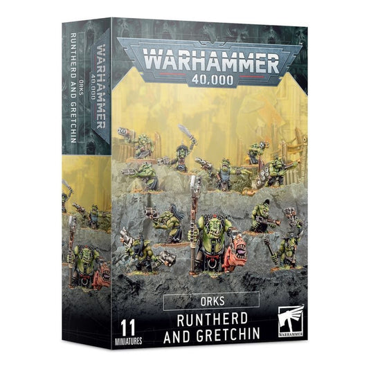 Games Workshop Warhammer40k Orks Runtherd And Gretchin