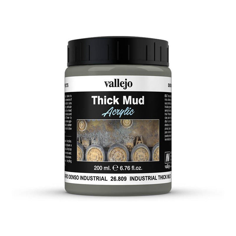 Vallejo Texture Acrylic Barro Industrial Denso 200ml 26.809