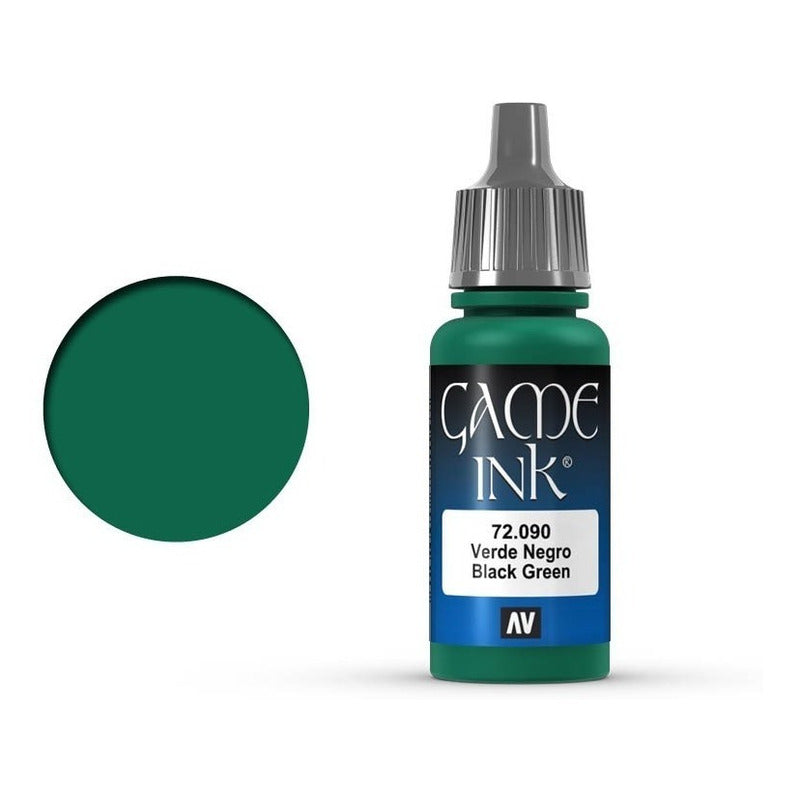 Vallejo Game Ink 17ml Pintura Verde Negro 72.090