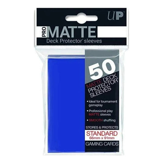 Ultra Pro Matte Micas Standard 66x91mm Azul Pack 50