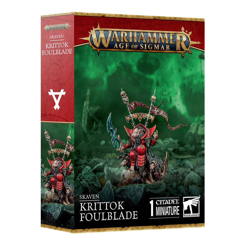 Games Workshop Warhammer Aos Skaven Krittok Foulblade