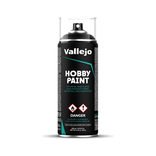 Vallejo Hobby Paint 400ml Pintura Acrílica Aerosol Negro 28.012