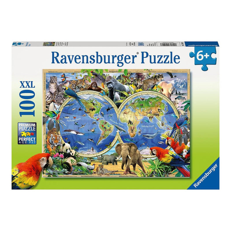 Ravensburger Rompecabezas Animales De La Tierra 100 Pza
