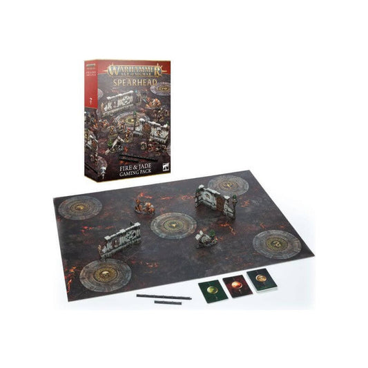 Gw Warhammer Age Of Sigmar Fire & Jade Gaming Pack Inglés