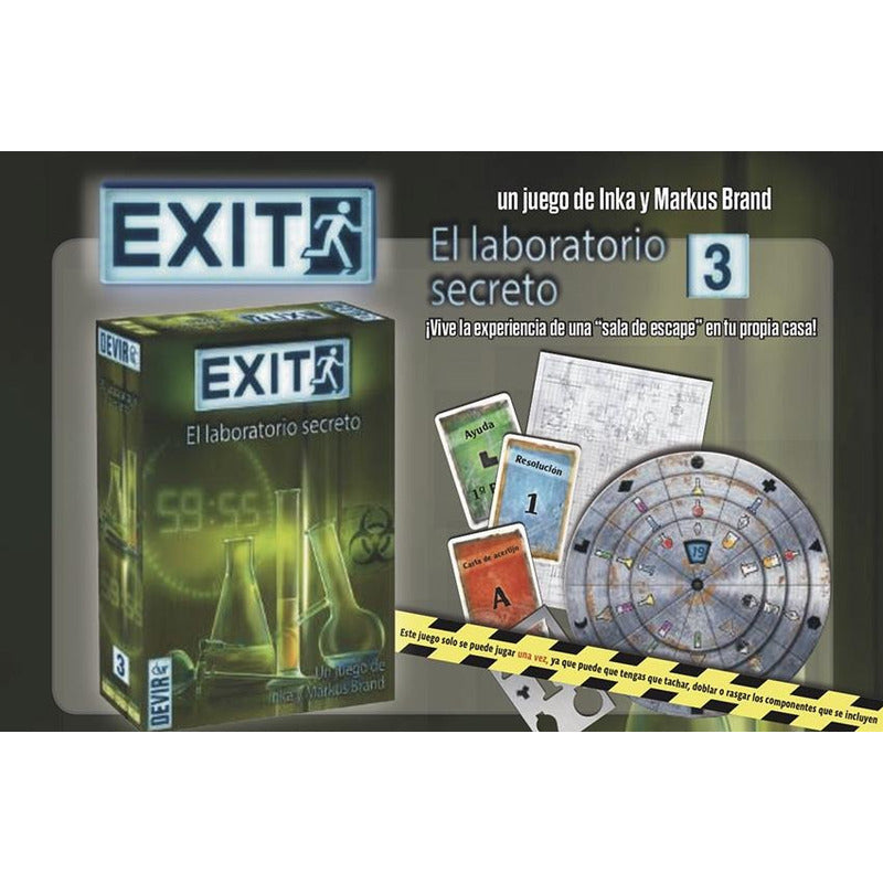 Exit El Laboratorio Secreto - En Español Juego De Mesa