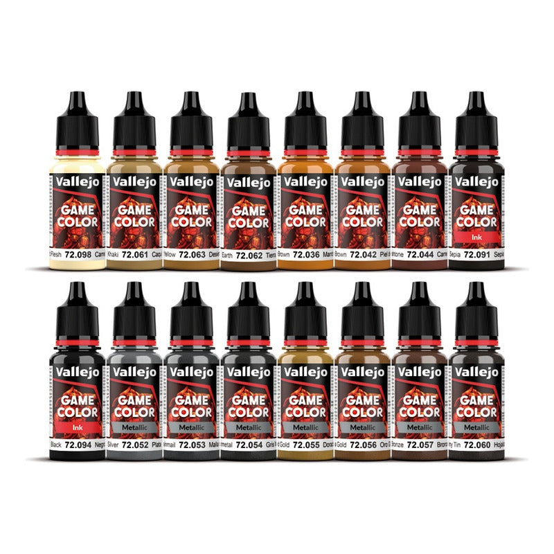 Vallejo Game Color Set Cuero Y Metal 72.189