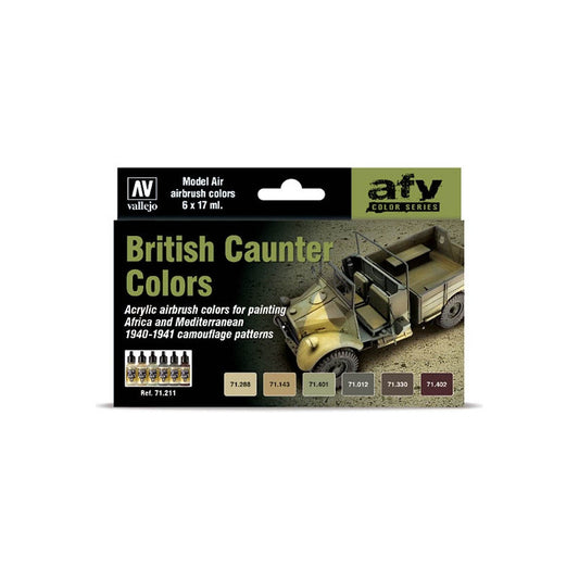 Vallejo Afv British Caunter Colors 71.211