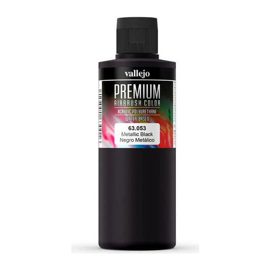 Vallejo Airbrush Color 63.053 Negro Metálico  200ml