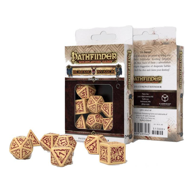 Pathfinder Ironfang Invasion Dice Set 7 Dados Poliedricos