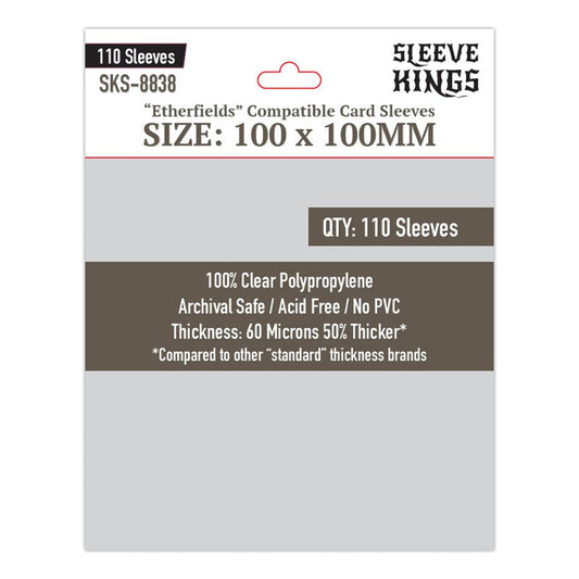 Sleeve Kings 100x100mm Pack 110 Micas Etherfields Compatible