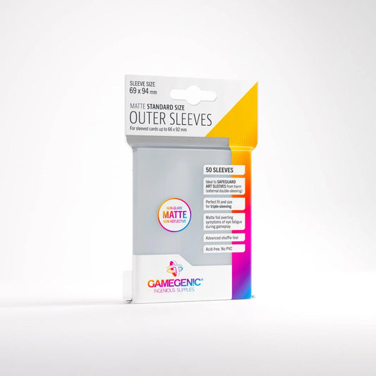 Gamegen!c Matte Standar Size Outer Sleeves 69x94 Mm Pack 50