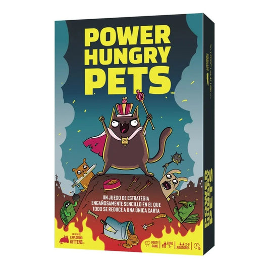 Exploding Kittens Power Hungry Pets Juego De Mesa - Español