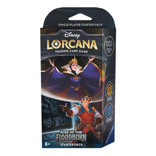 Disney Lorcana Rise Ofthe Floodborn Deck Evil Queen & Gaston