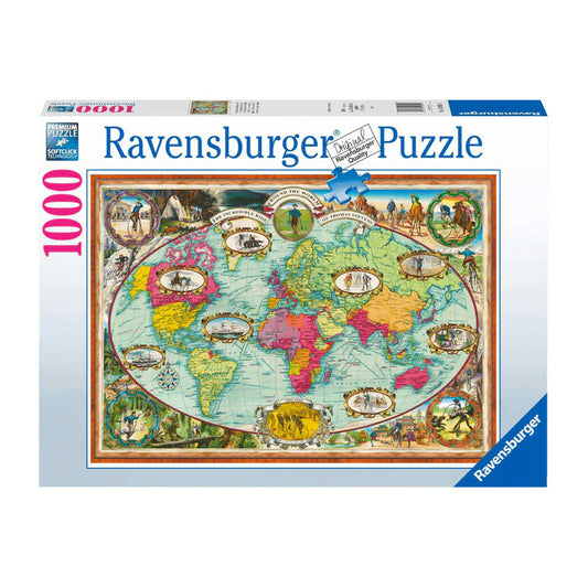 Ravensburger Rompecabezas Vuelta Al Mundo Bicicleta 1000 Pza