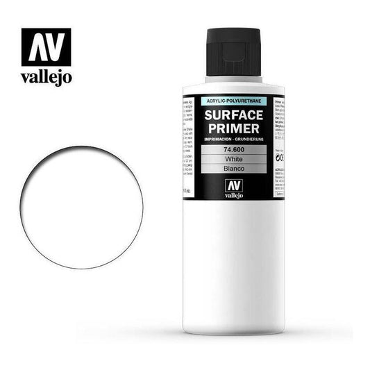 Vallejo Imprimación Acrílica Blanco Botella 200ml