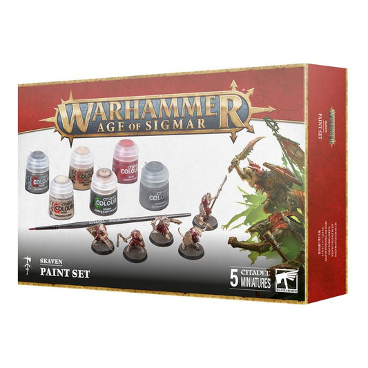 Games Workshop Warhammer Age Of Sigmar Skaven Paint Set