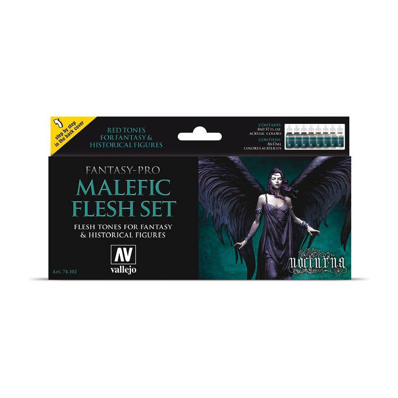 Vallejo Fantasy Pro Malefic Flesh Set 74.102