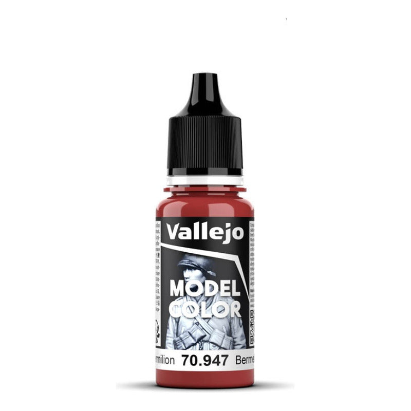 Vallejo Model Color 2024 18ml Pintura Acrílica 38 Bermellón Oscuro 70.947