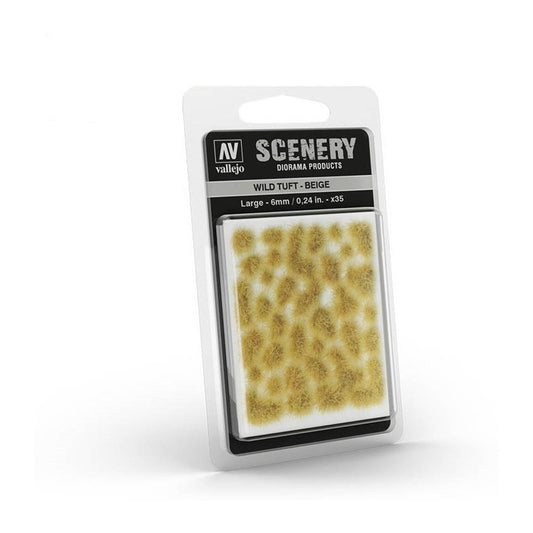 Vallejo Scenery Tuft Pastos Para Modelismo Wild Tuft Beige L 6mm/0.24in x35