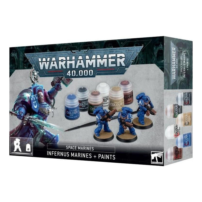 Citadel Warhammer 40k  Infernus Marines Paint Set