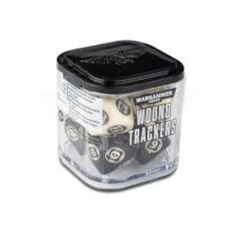 Warhammer 40k Wound Trackers Black & Ivory Dados