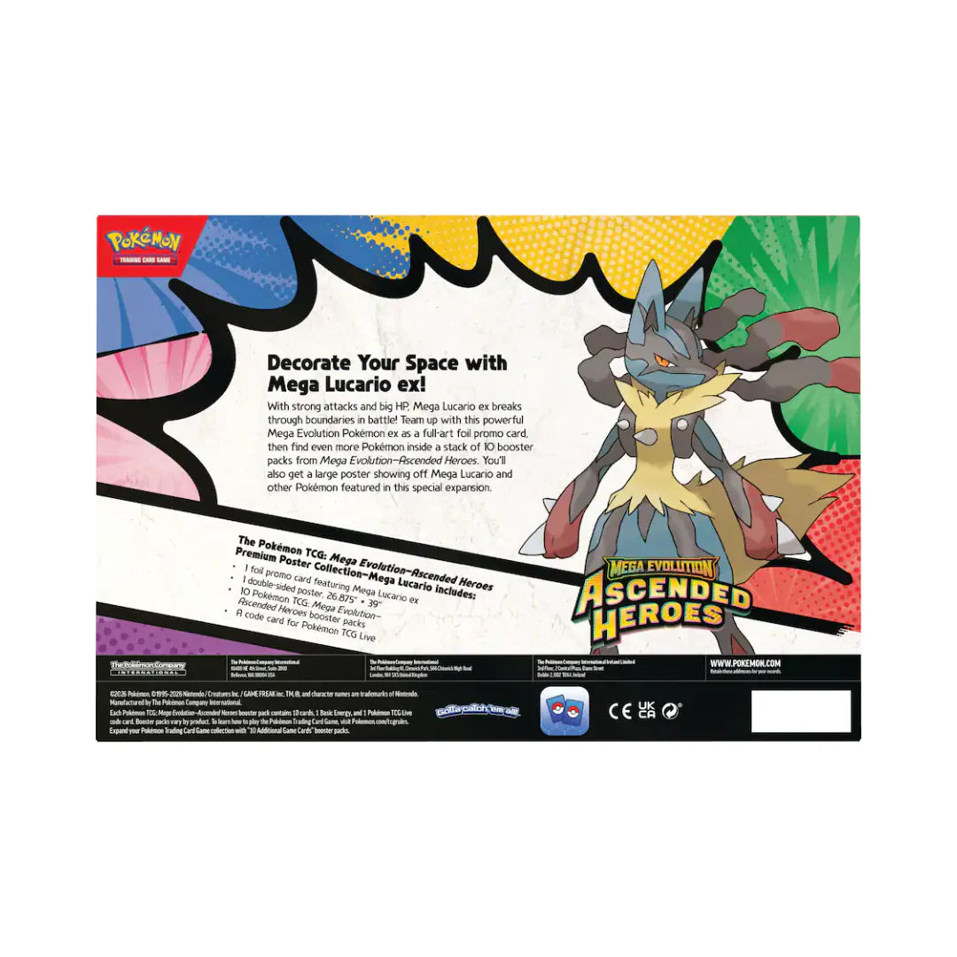 Pokémon Ascended Heroes Premium Poster Collection Lucario