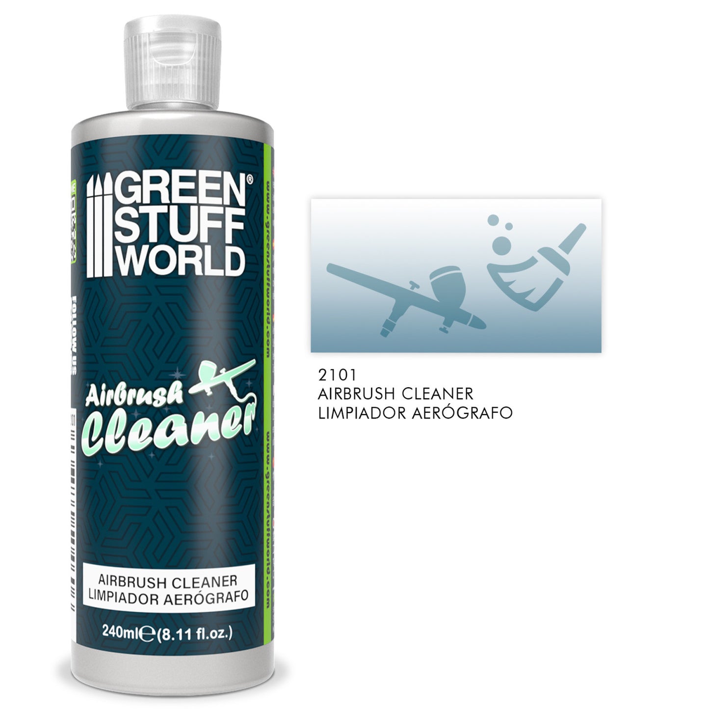 Green Stuff World Airbrush Cleaner Limpiador Aerografo 240ml