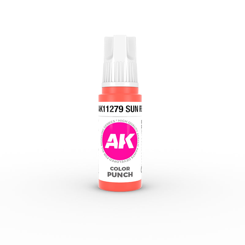 AK Pintura Acrilica Gama Color Punch AK11279 Sun Red 18ml