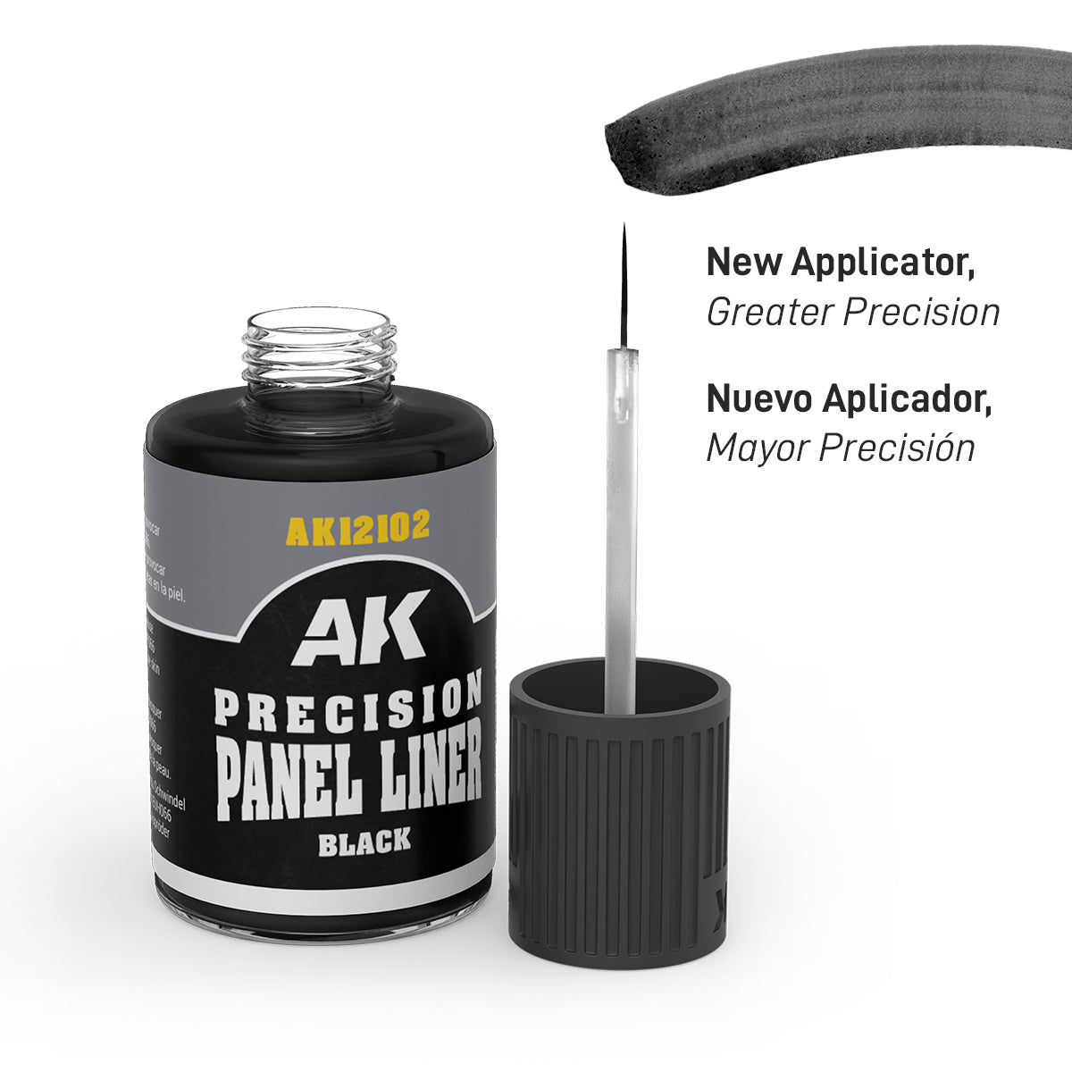 Ak Precision Panel Liner Panelador De Precisión 30ml AK12102 Negro