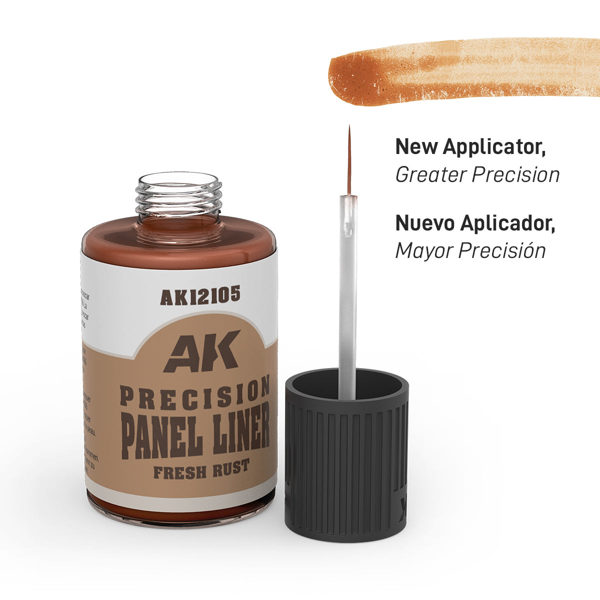 Ak Precision Panel Liner Panelador De Precisión 30ml AK12105 Flesh Rust