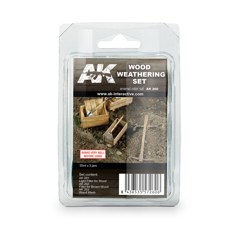 Ak Wood Weathering Set - Set De Weathering Para Madera Ak260