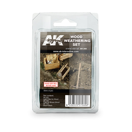 Ak Wood Weathering Set - Set De Weathering Para Madera Ak260