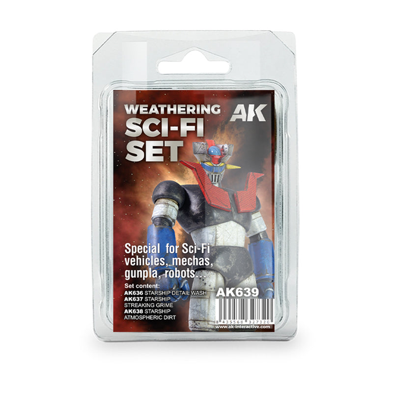 Ak Weathering Sci-fi Set - Set Weathering Para Sci-fi Ak639