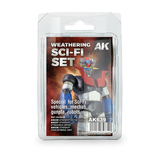 Ak Weathering Sci-fi Set - Set Weathering Para Sci-fi Ak639