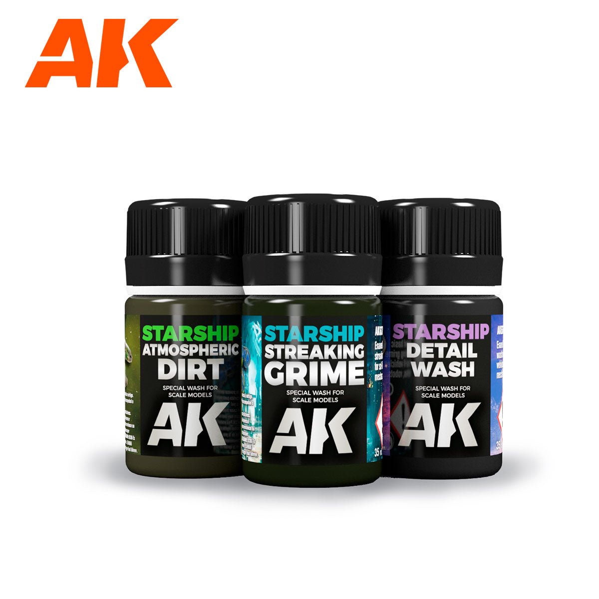 Ak Weathering Sci-fi Set - Set Weathering Para Sci-fi Ak639