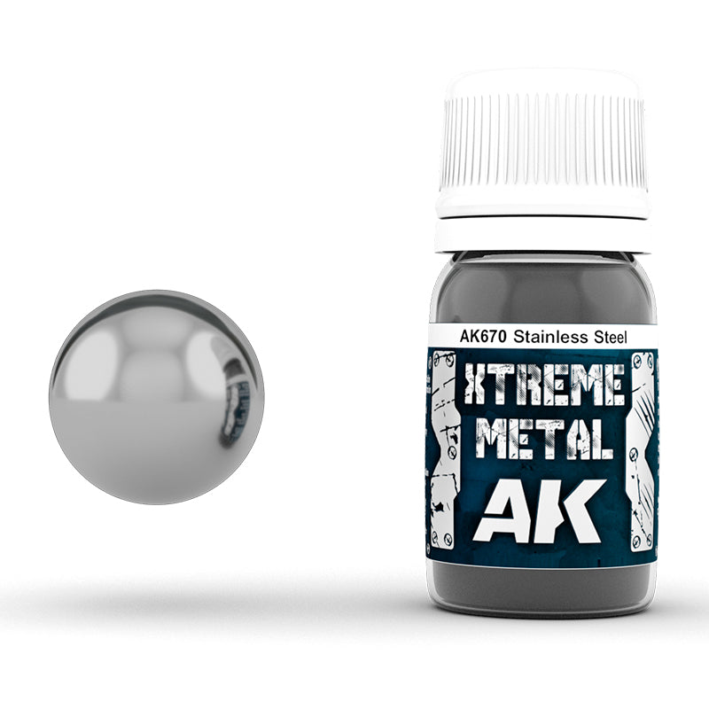 Ak Xtreme Metal Pintura AK670 Stainless Steel 30ml