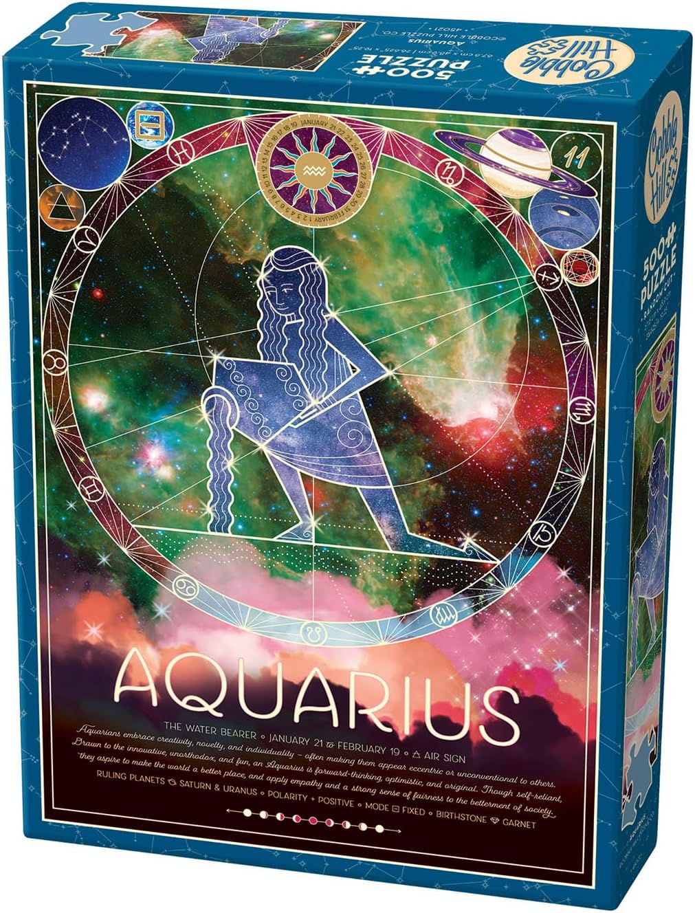 Cobble Hill Rompecabezas Zodiaco Aquario 500 Pz