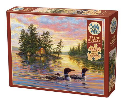 Cobble Hill Rompecabezas Patos En El Lago Al Atardecer 275pz