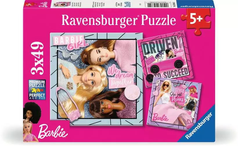 Ravensburger 3 Rompecabezas Barbie Inpirate 49 Pza
