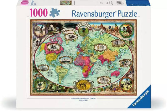 Ravensburger Rompecabezas Vuelta Al Mundo en Bicicleta 1000 Pza