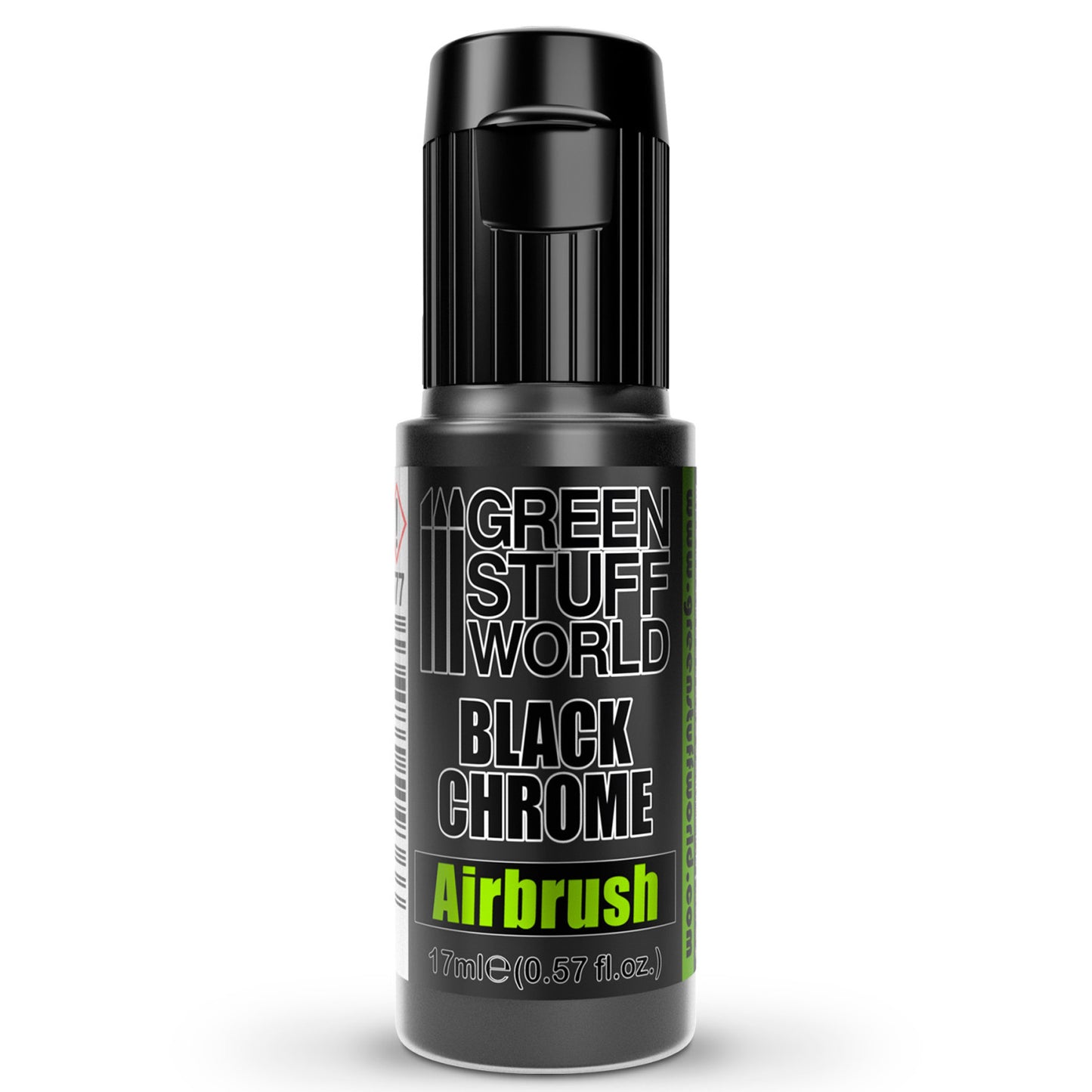 Green Stuff World Pintura Black Chrome Aerografo Pintura Cromada Negra 17ml