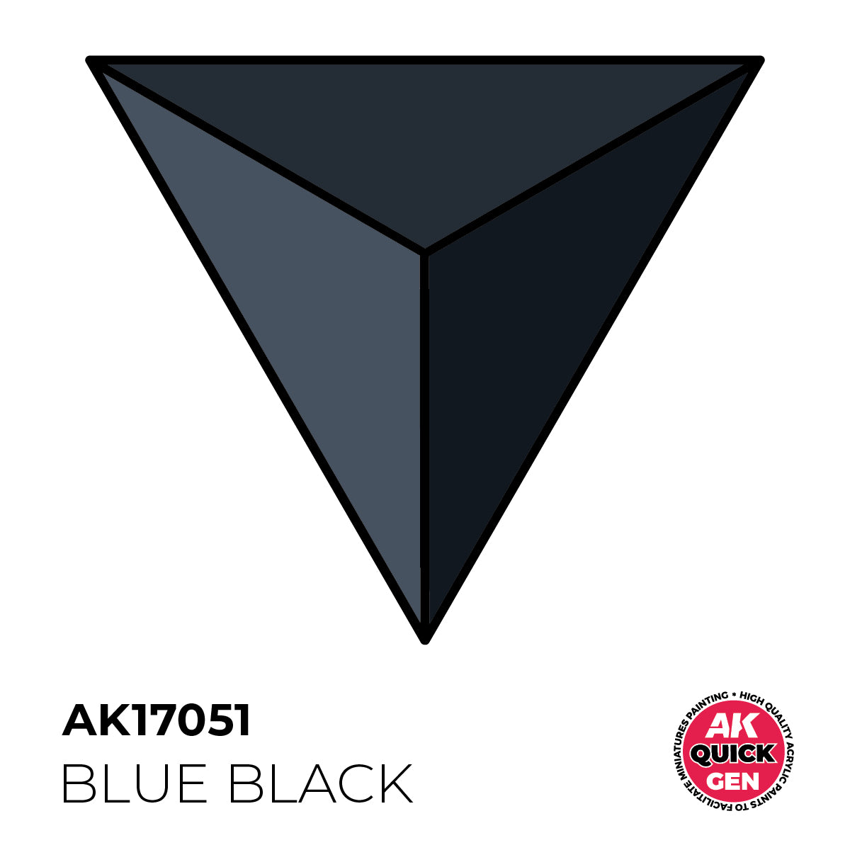 AK Pintura Acrílica Quickgen AK17051 Intensity High Blue Black 18ml