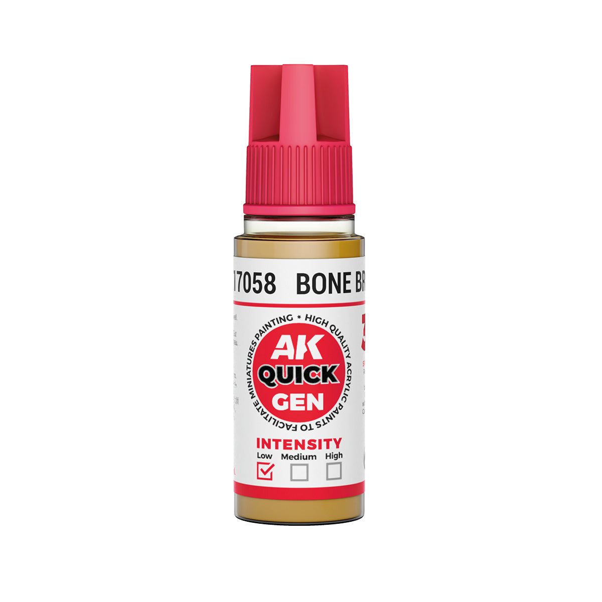 AK Pintura Acrílica Quickgen AK17058 Intensity Low Bone Brown 18ml