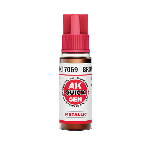 AK Pintura Acrílica Quickgen AK17069 Metallic Bronze 18ml