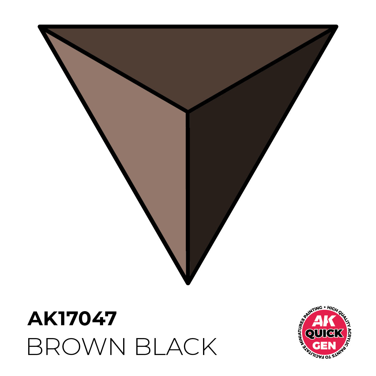 AK Pintura Acrílica Quickgen AK17047 Intensity High Brown Black 18ml