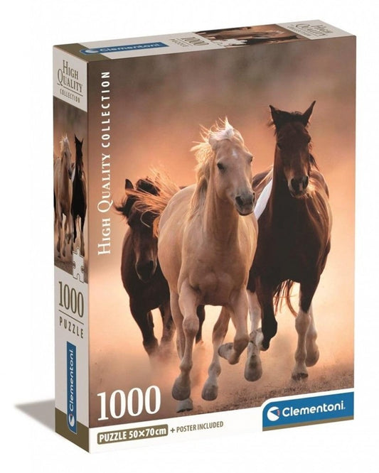 Clementoni Rompecabezas Caballos Corriendo 1000 Pza